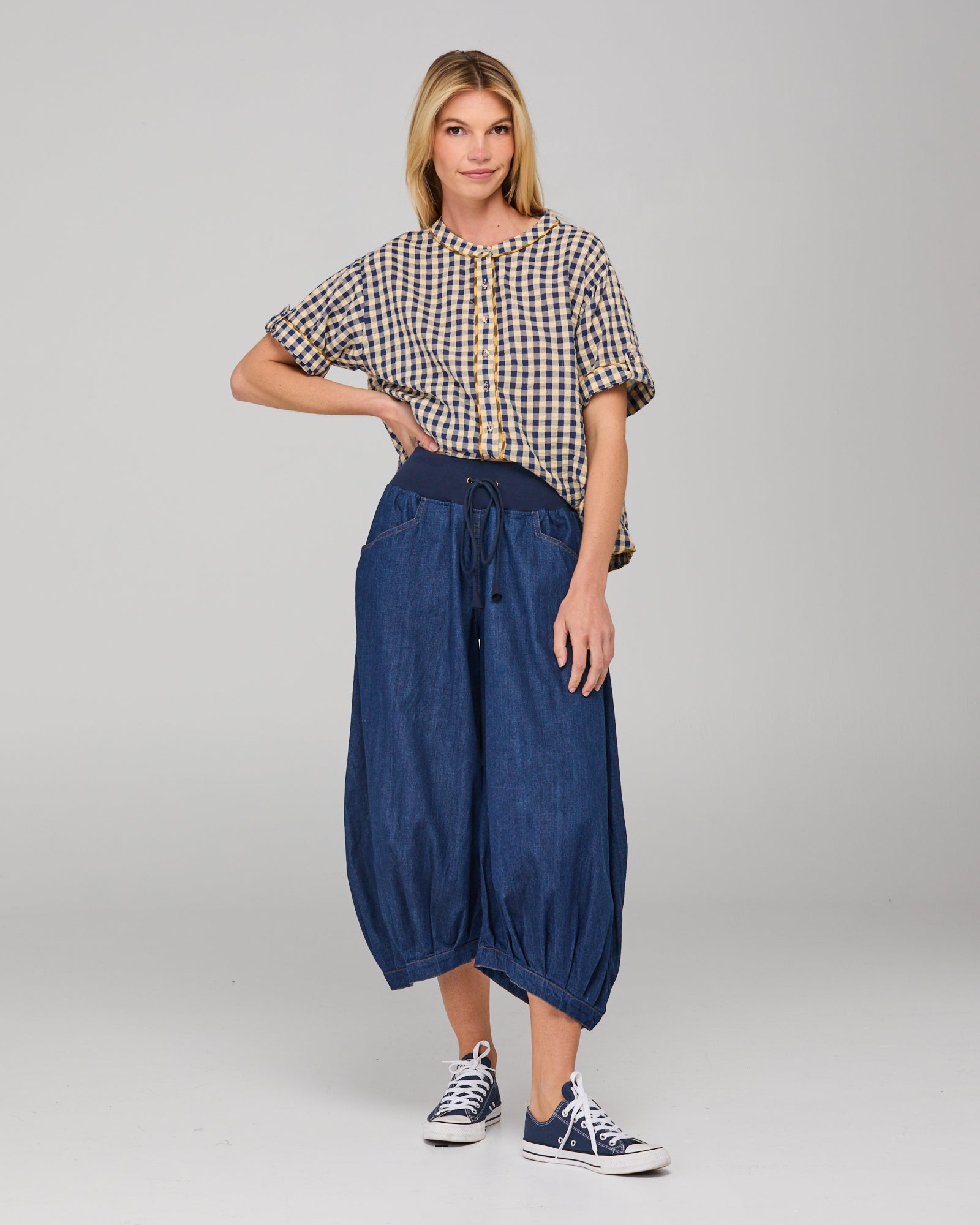 Guru Pant - Dark Denim Contrast Stitching