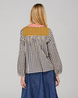 Fleetwood Top - Navy Spliced Seersucker