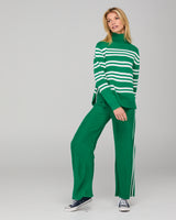 Zena Jumper  - Green Stripe