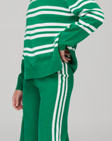 Zena Pant - Green Stripe
