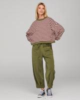 Guru Sweater - Dusty Pink Stripe