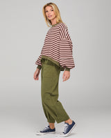 Guru Sweater - Dusty Pink Stripe