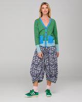 Poet Cardigan - Green Multi