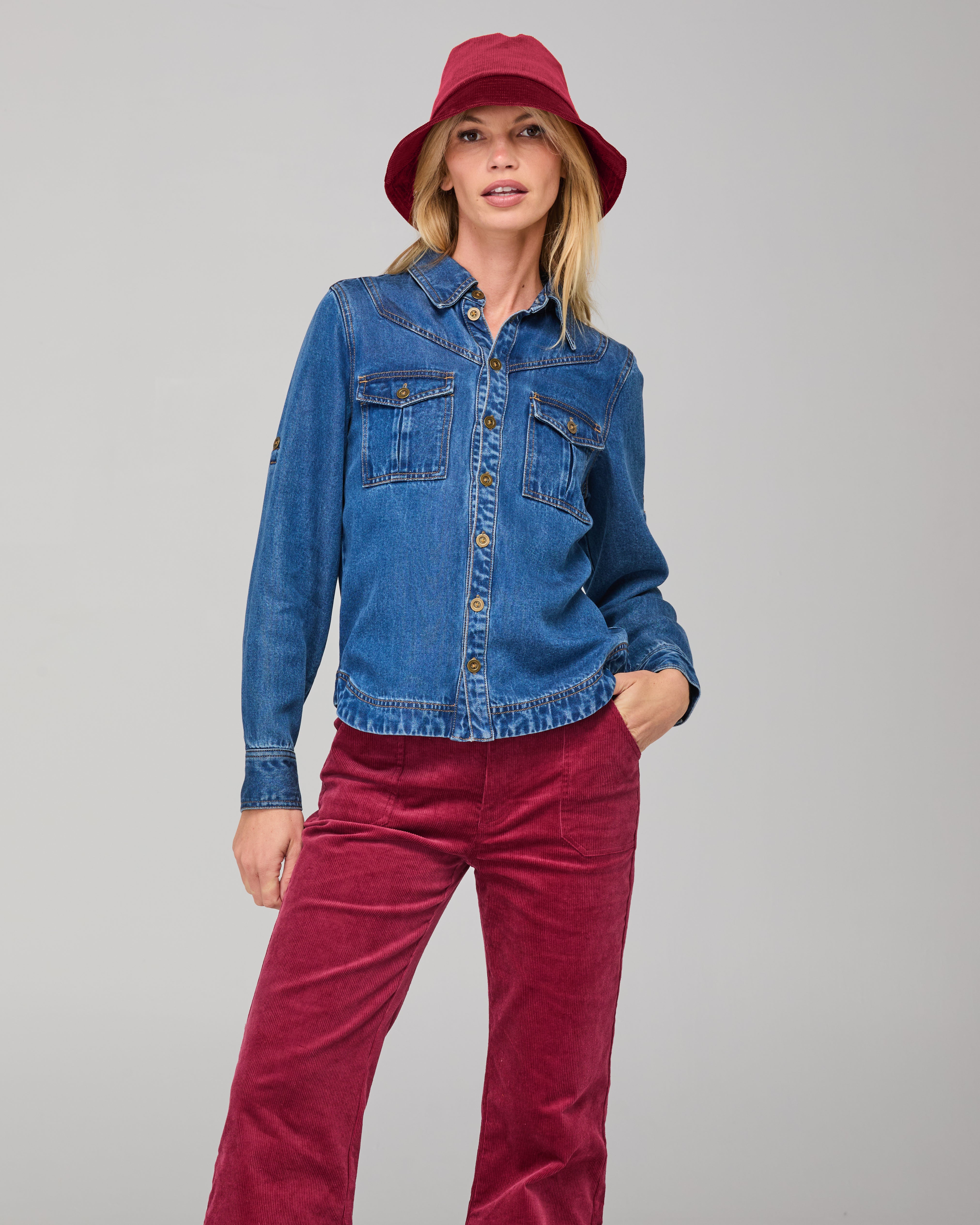Dharma Bucket Hat  - Cranberry