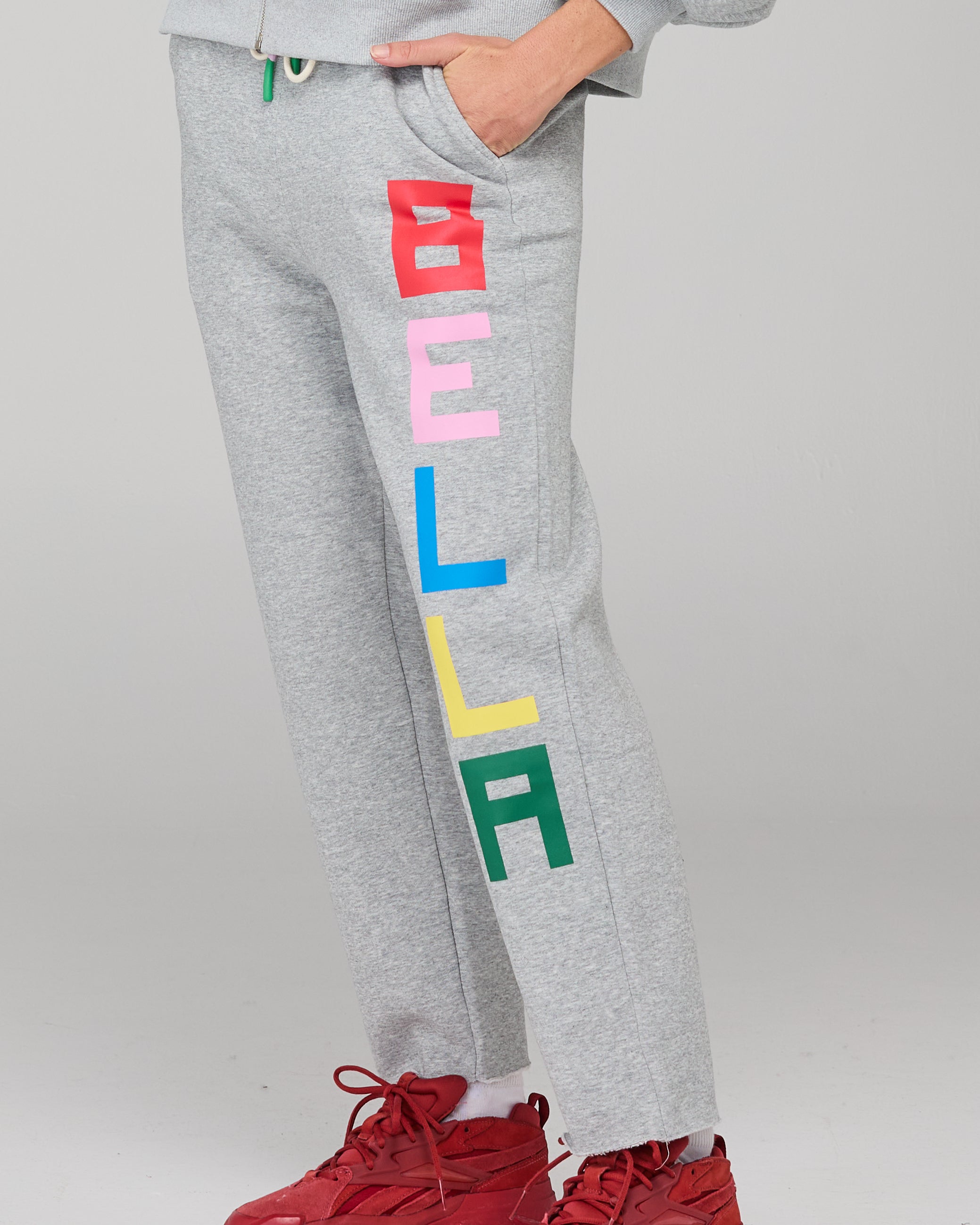 Bella Track Pant - Grey Marle