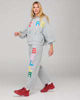 Bella Track Pant - Grey Marle