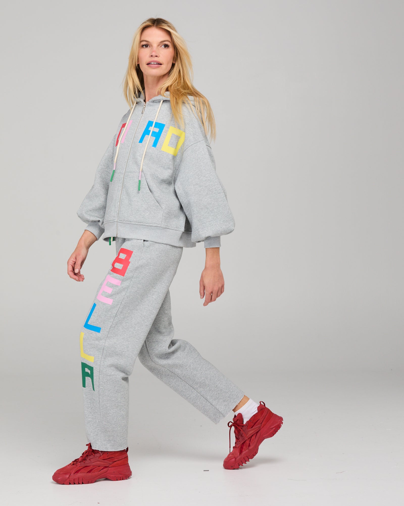 Bella Track Pant - Grey Marle