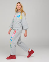 Bella Track Pant - Grey Marle