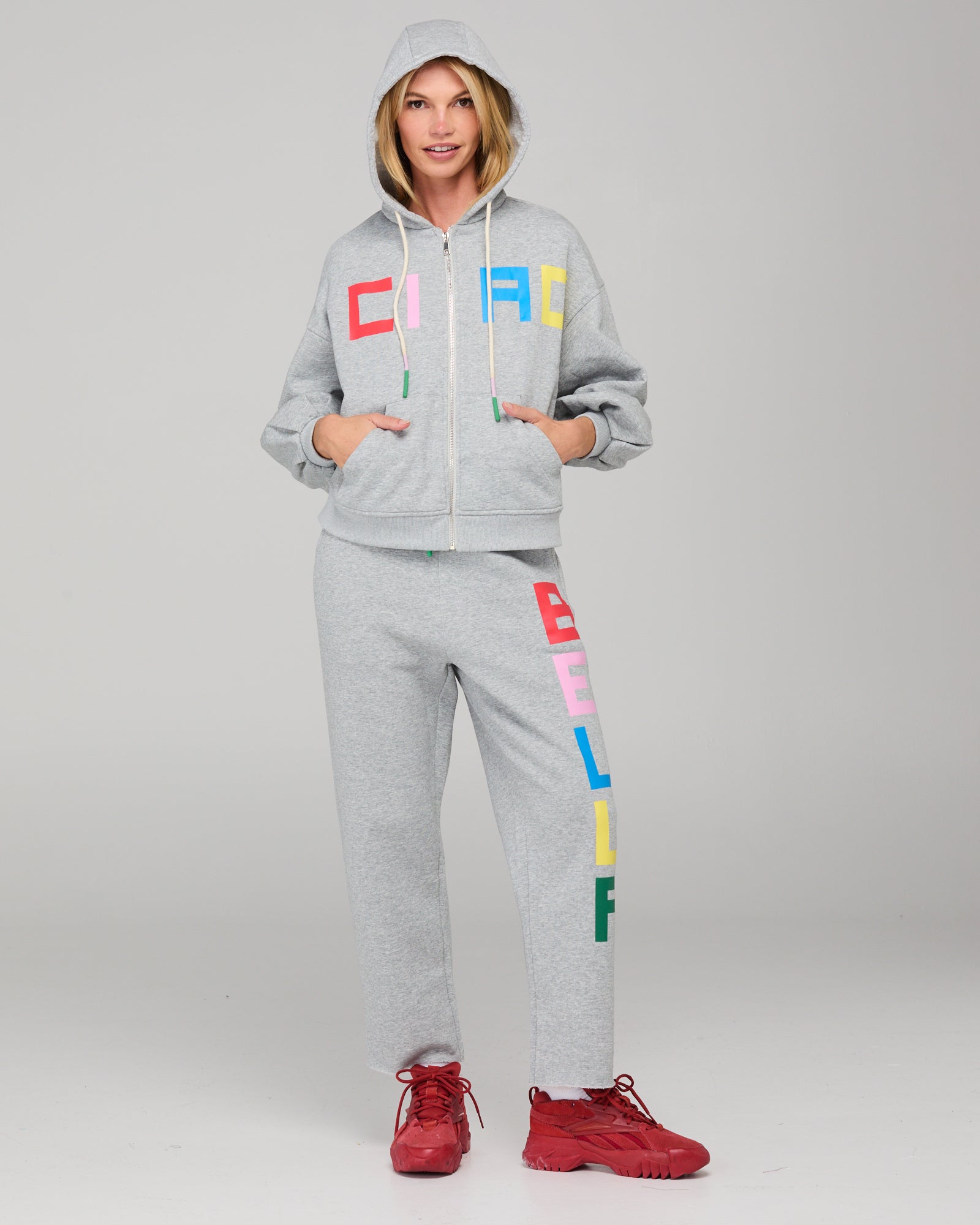 Bella Track Pant - Grey Marle
