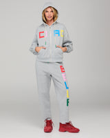 Bella Track Pant - Grey Marle
