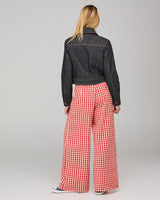 Fay Pant - Red Seersucker