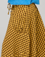 Guru Skirt - Mustard Seersucker