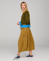 Guru Skirt - Mustard Seersucker