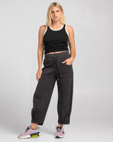 Guru Track Pant - Washed Black