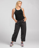 Guru Track Pant - Washed Black