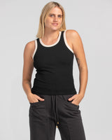 Bellissimo Top - Black/Ecru