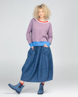 Guru Skirt - Mid Wash Denim