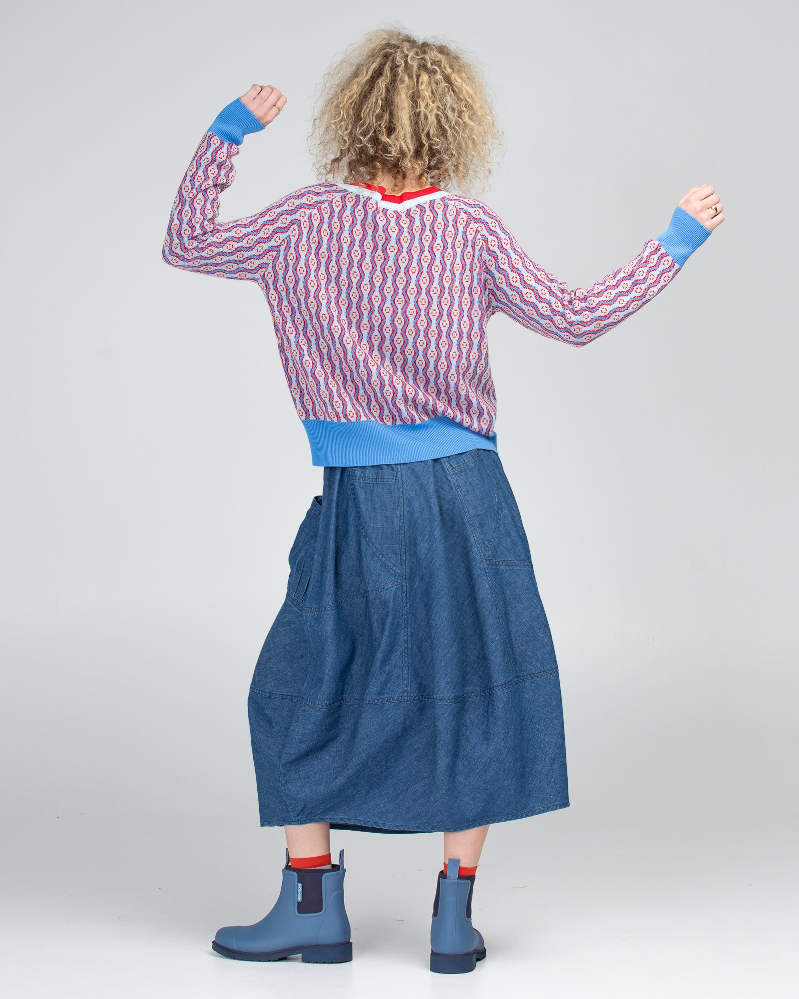 Guru Skirt - Mid Wash Denim