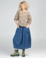 Guru Skirt - Mid Wash Denim