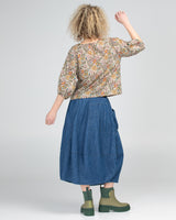 Guru Skirt - Mid Wash Denim