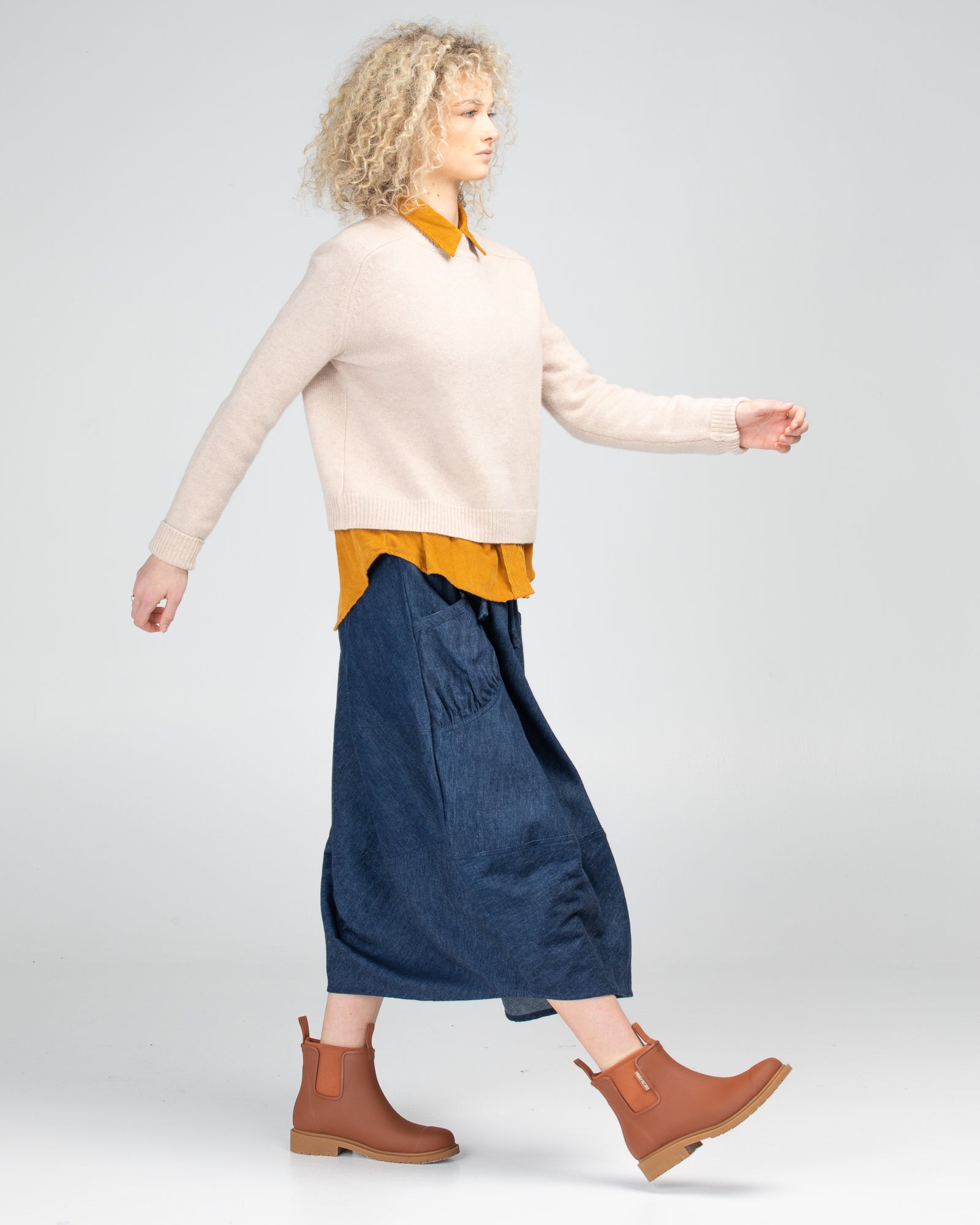 Winter Guru Skirt - Dark Denim