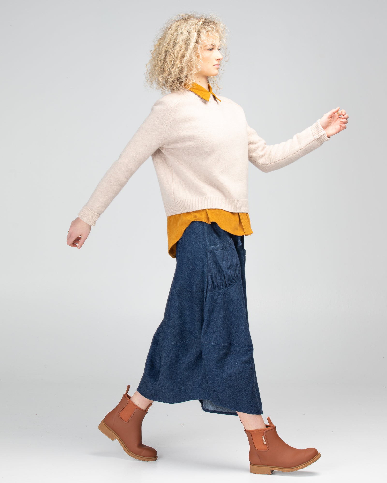 Winter Guru Skirt - Dark Denim