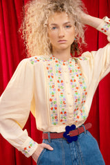 Flower Belt - Sienna Red Suede