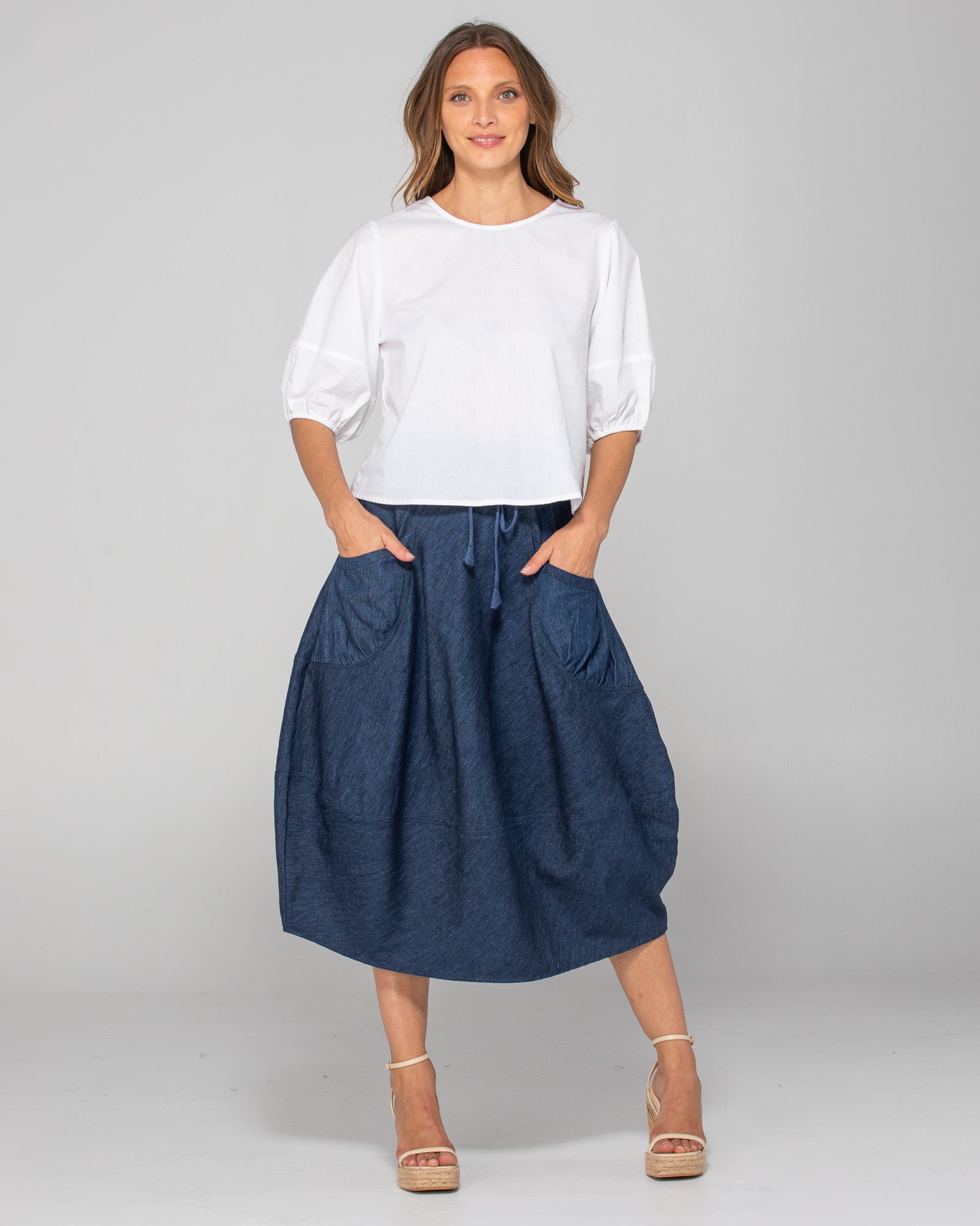 Guru Skirt Basic - Dark Denim