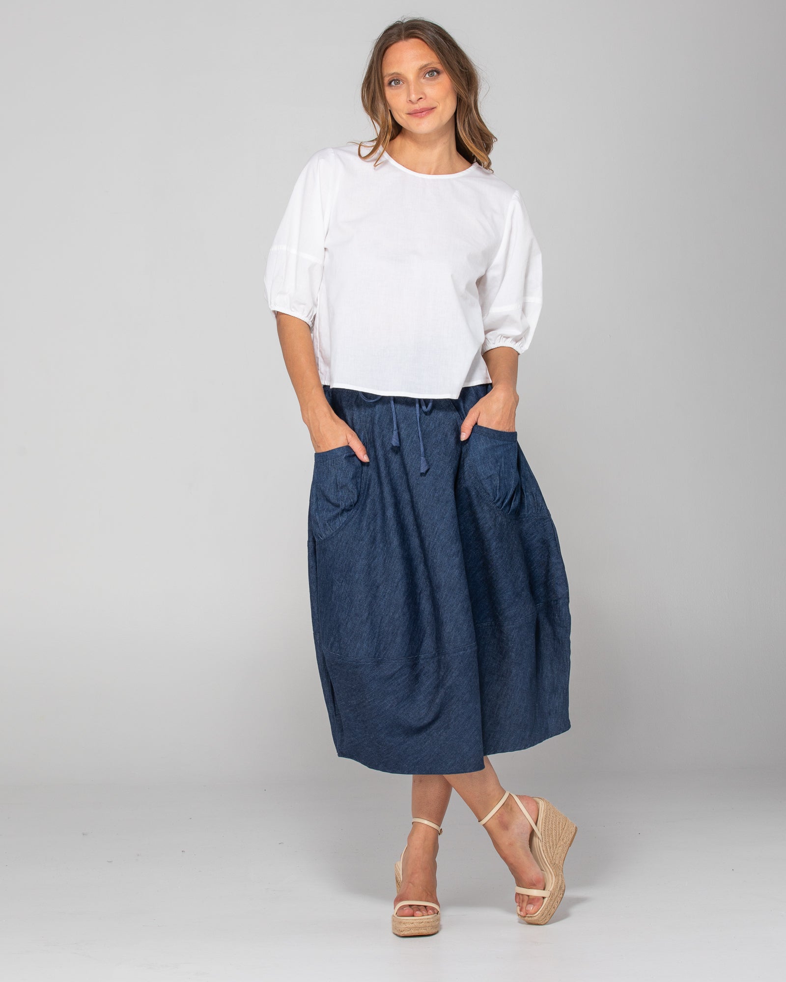 Guru Skirt Basic - Dark Denim