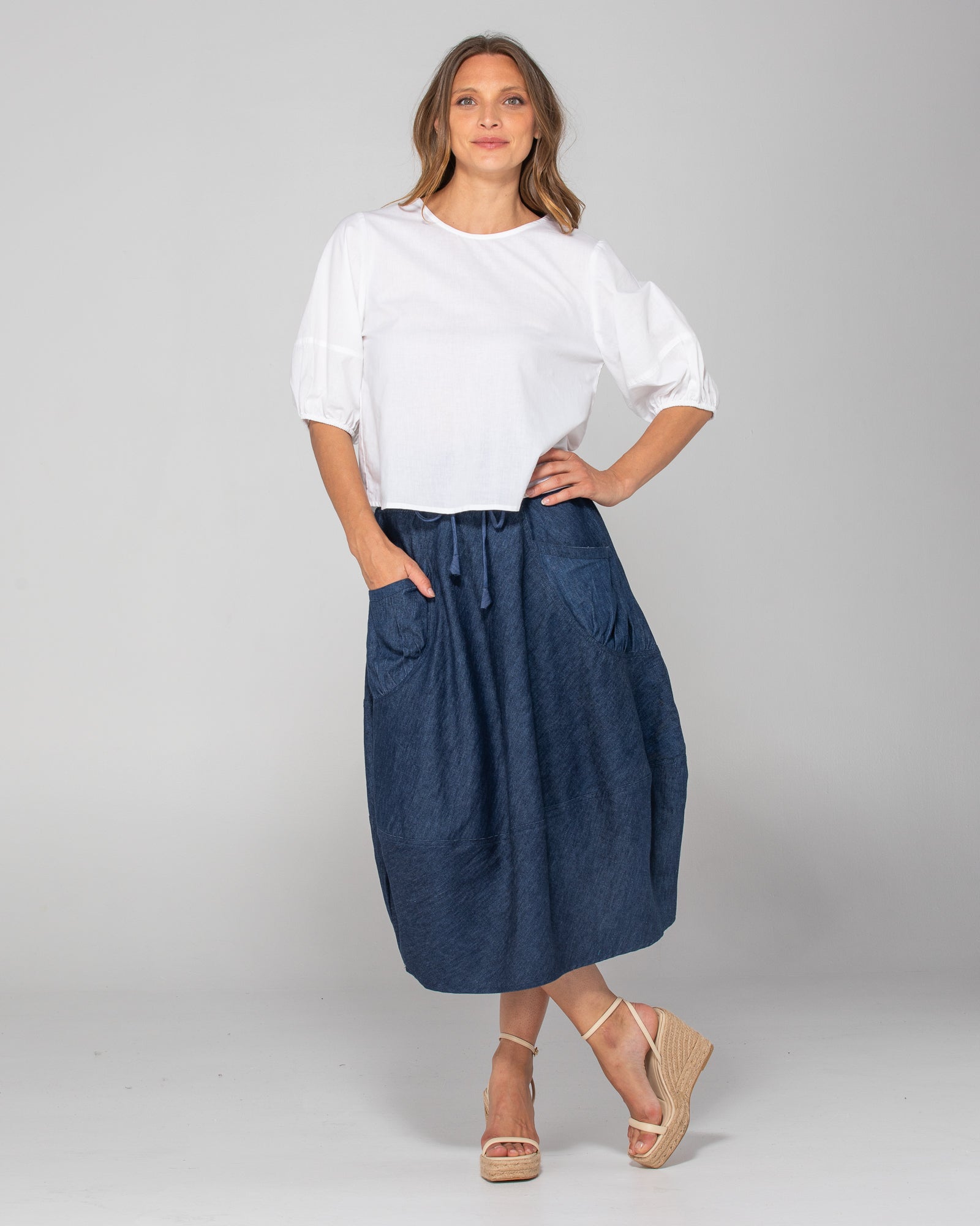 Guru Skirt Basic - Dark Denim