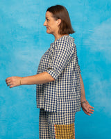 Bliss Top - Navy Seersucker