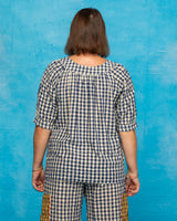 Bliss Top - Navy Seersucker