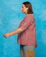 Bliss Top - Red Seersucker