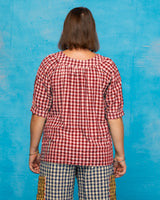 Bliss Top - Red Seersucker