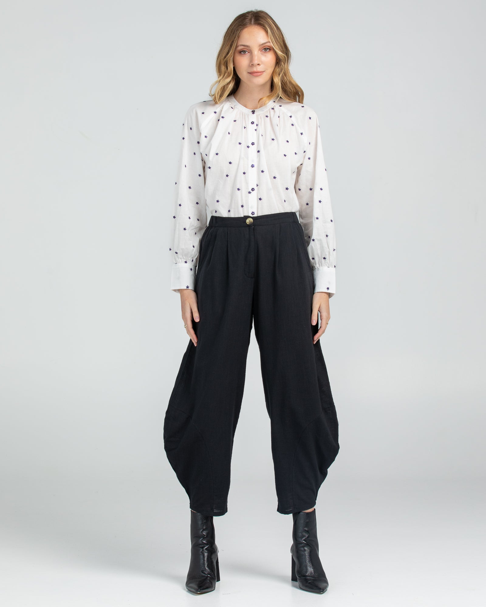 Starry Night Shirt - Blue/White