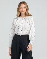 Starry Night Shirt - Blue/White