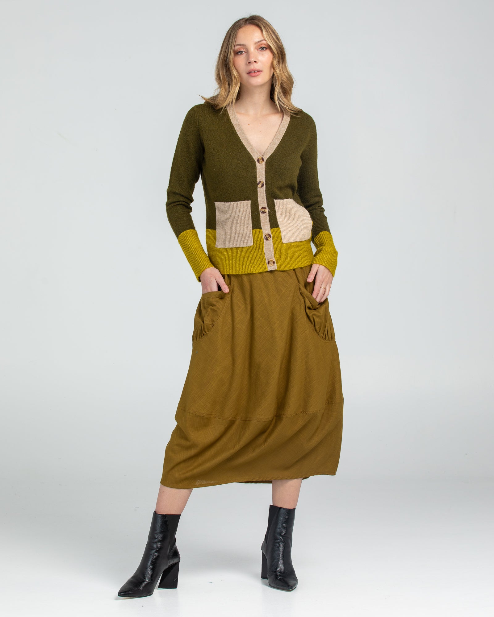Guru Skirt - Golden Olive