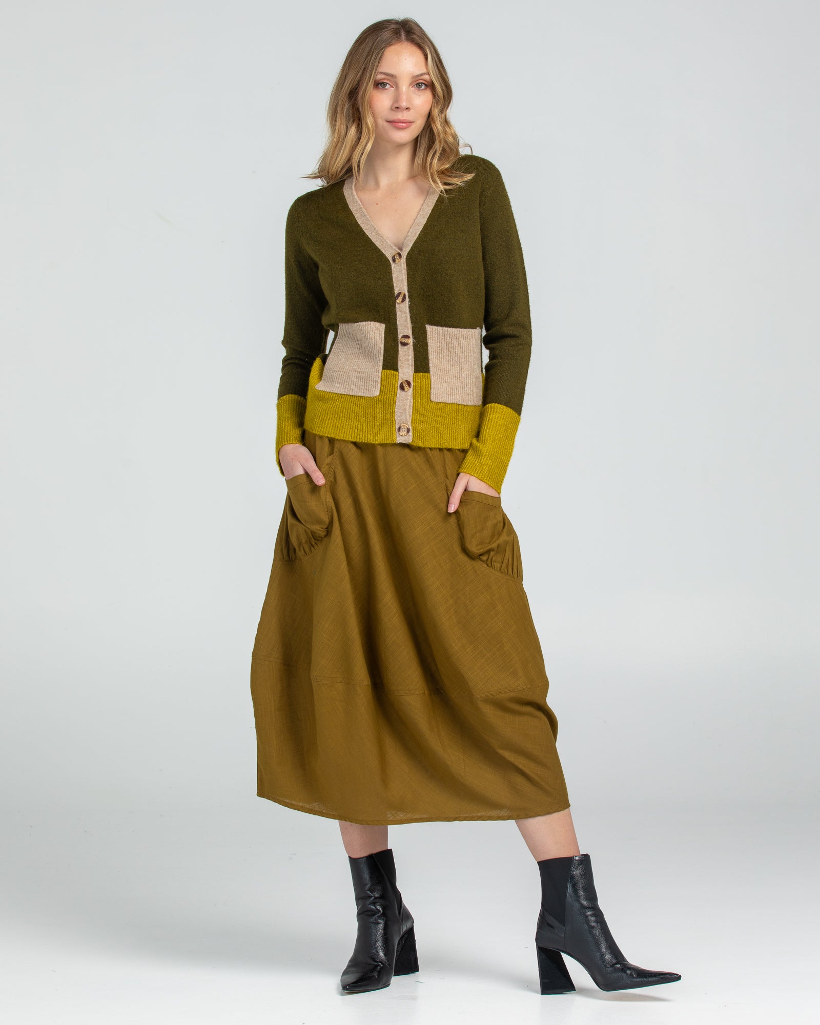 Guru Skirt - Golden Olive
