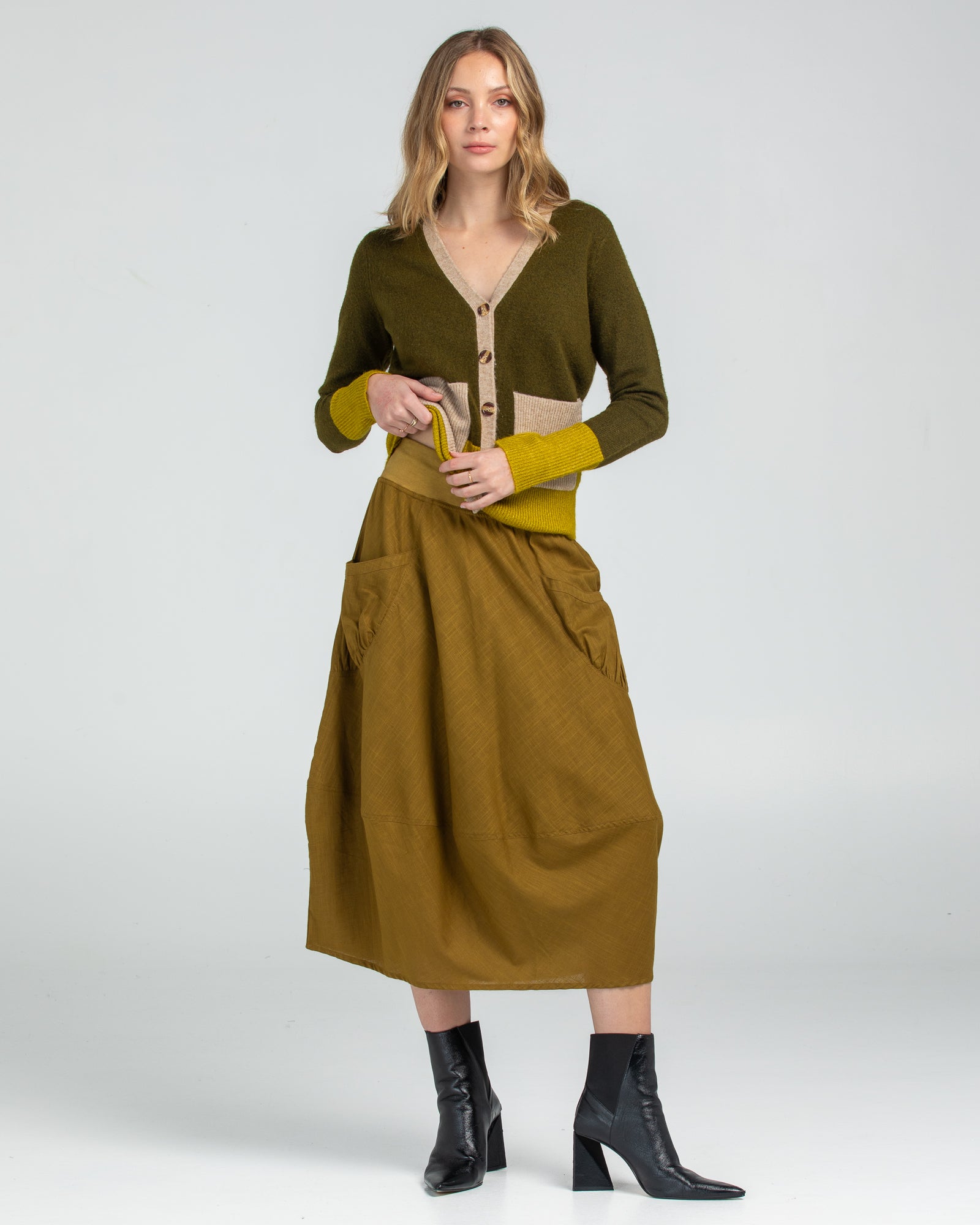 Guru Skirt - Golden Olive