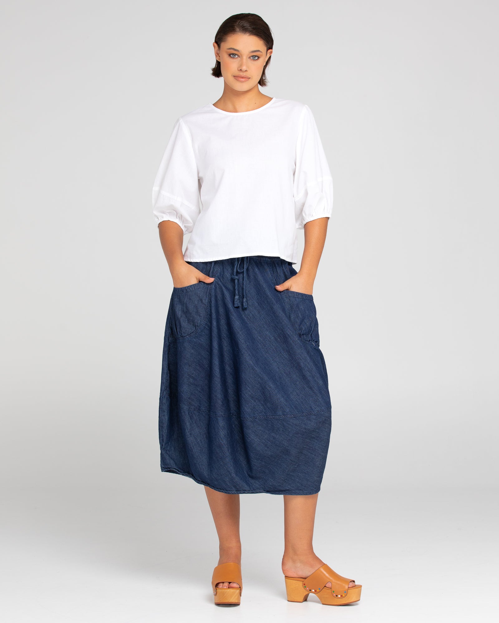 Guru Skirt Basic - Dark Denim