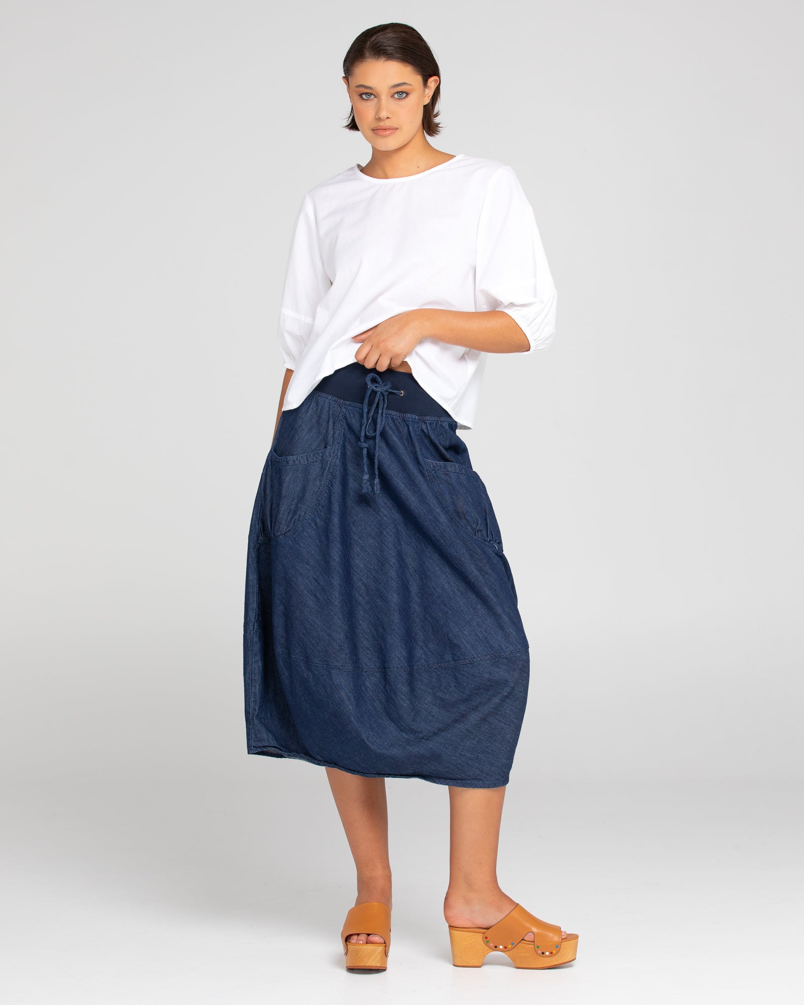 Guru Skirt Basic - Dark Denim