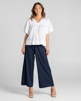 Ria Pant With Pockets - Navy