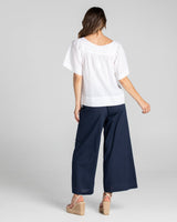 Ria Pant With Pockets - Navy