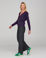 Lora Cardigan - Aubergine