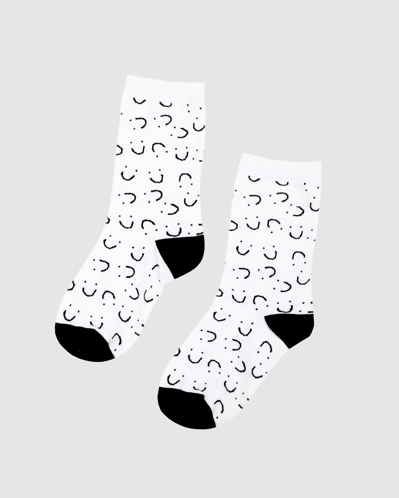 Smile Sock - Black & White Smiles