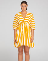 Sami Tunic Dress - Tropical Stripe