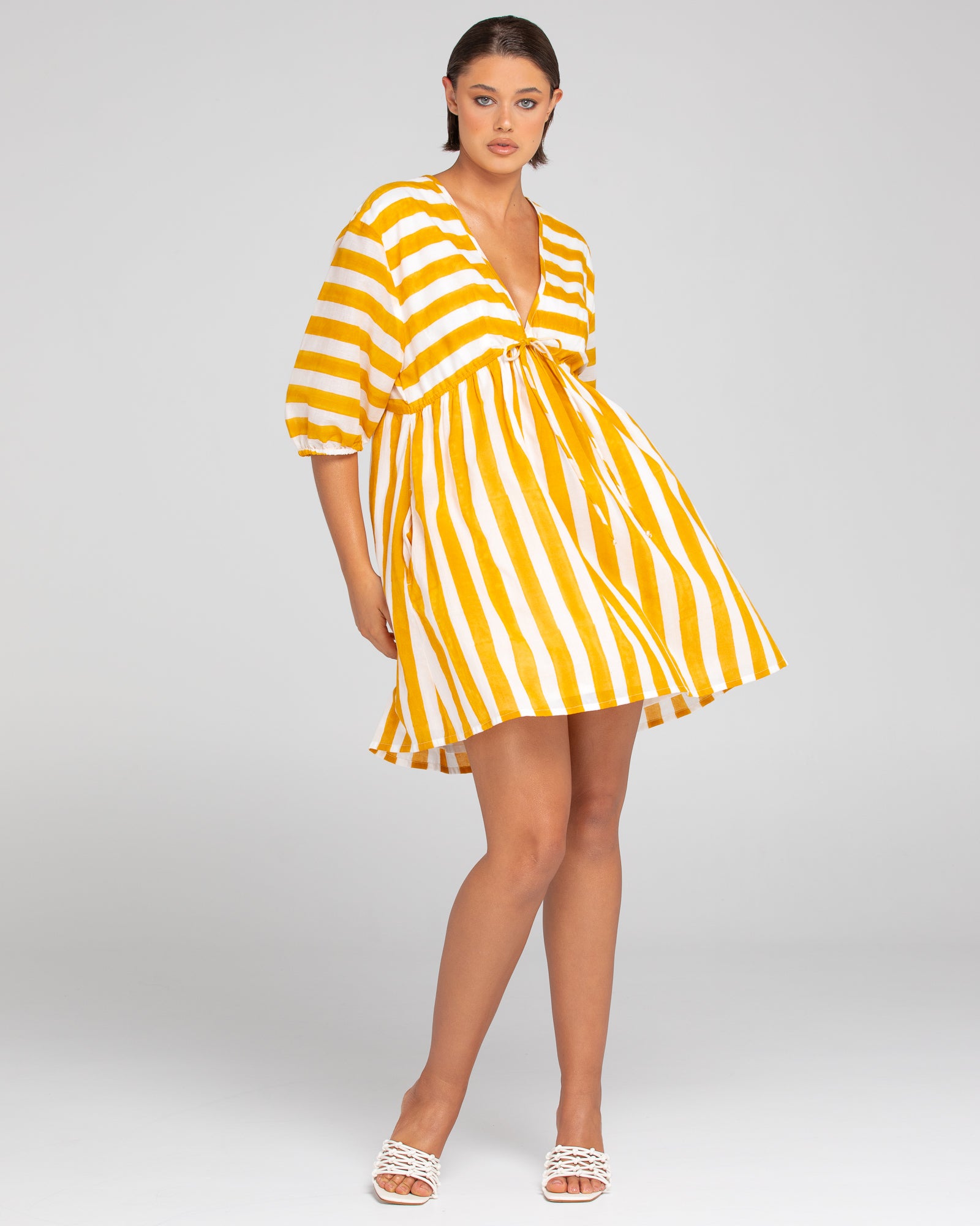 Sami Tunic Dress - Tropical Stripe