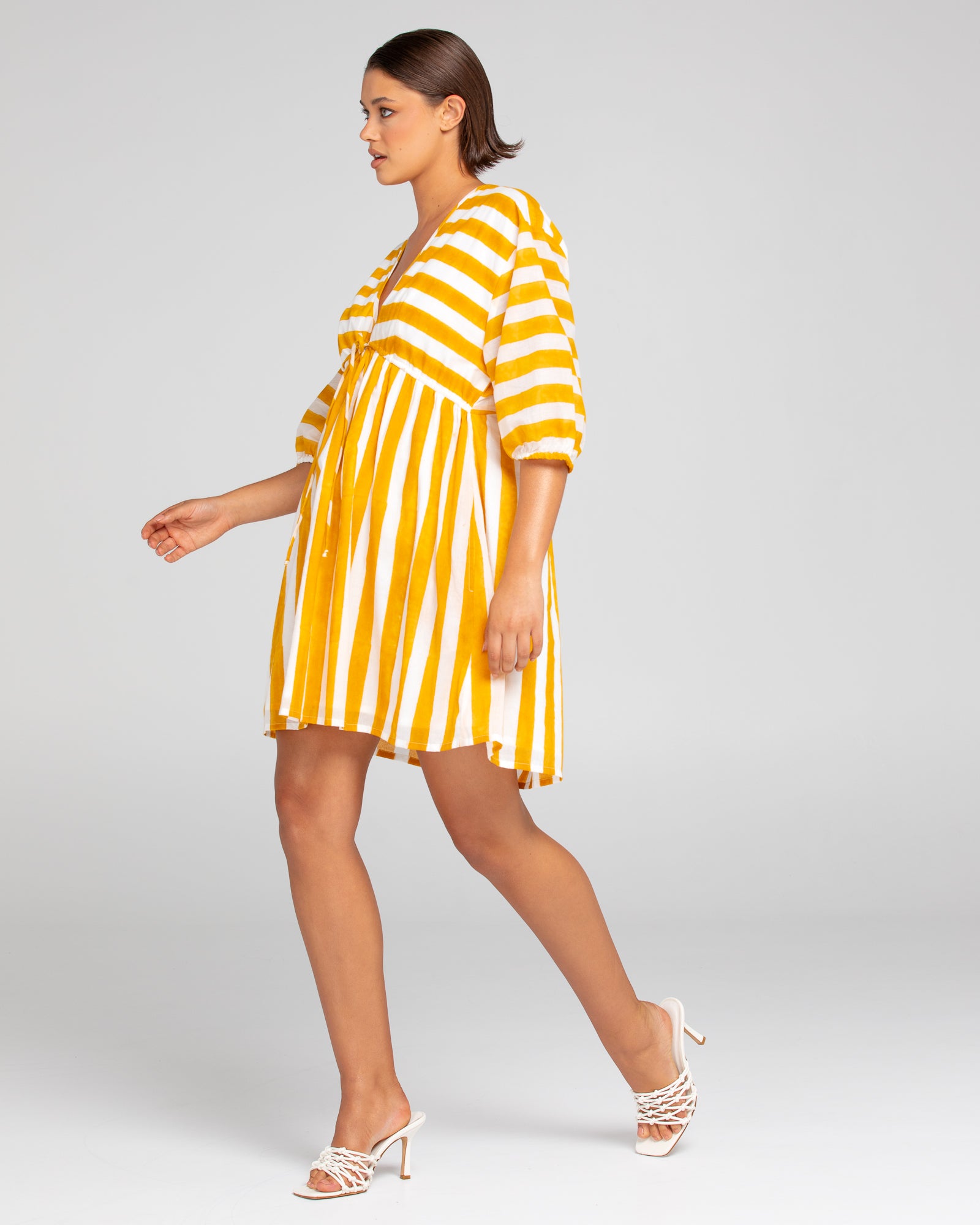 Sami Tunic Dress - Tropical Stripe