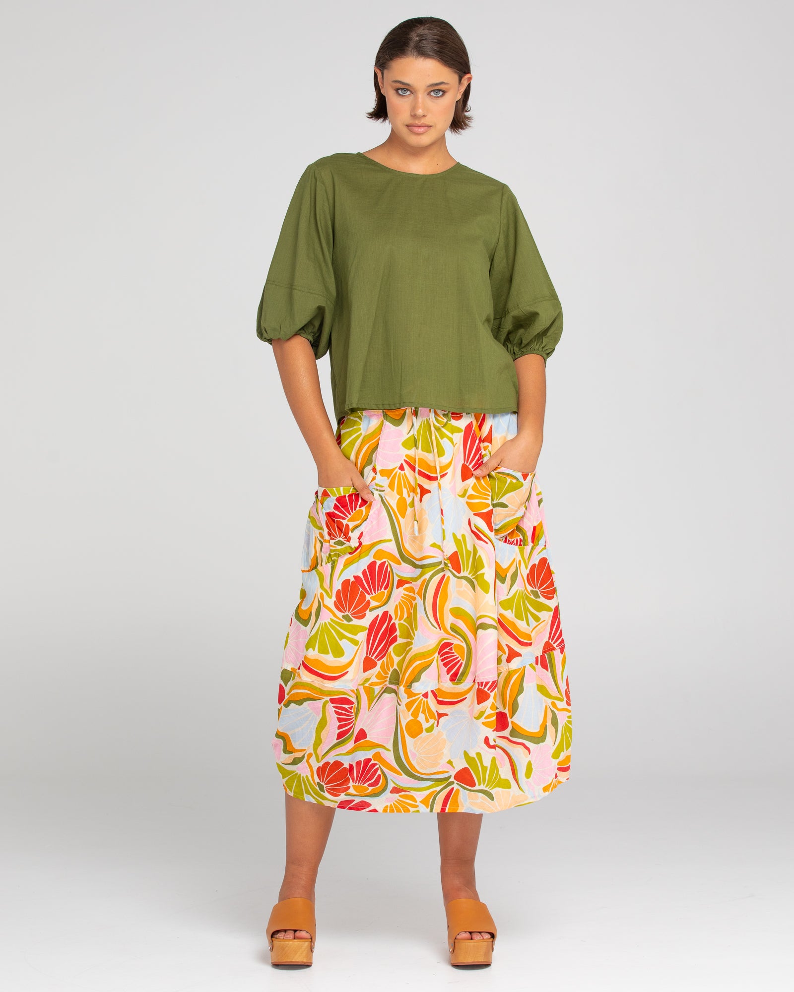 Ava Top - Khaki