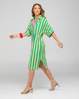 Maui Shirt Dress - Capri Peach